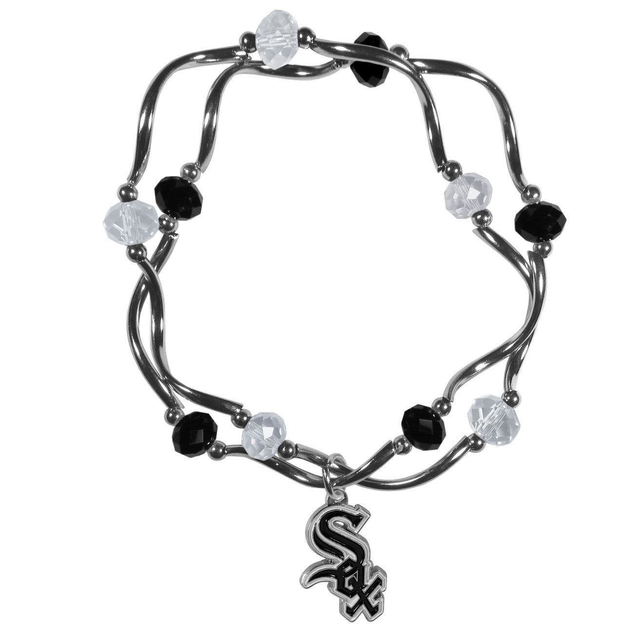 Chicago White Sox Bracelet Colored Bead CO - Sports Collectibles, Sports Memorabilia, Sports Fan Shop, Sports Gifts