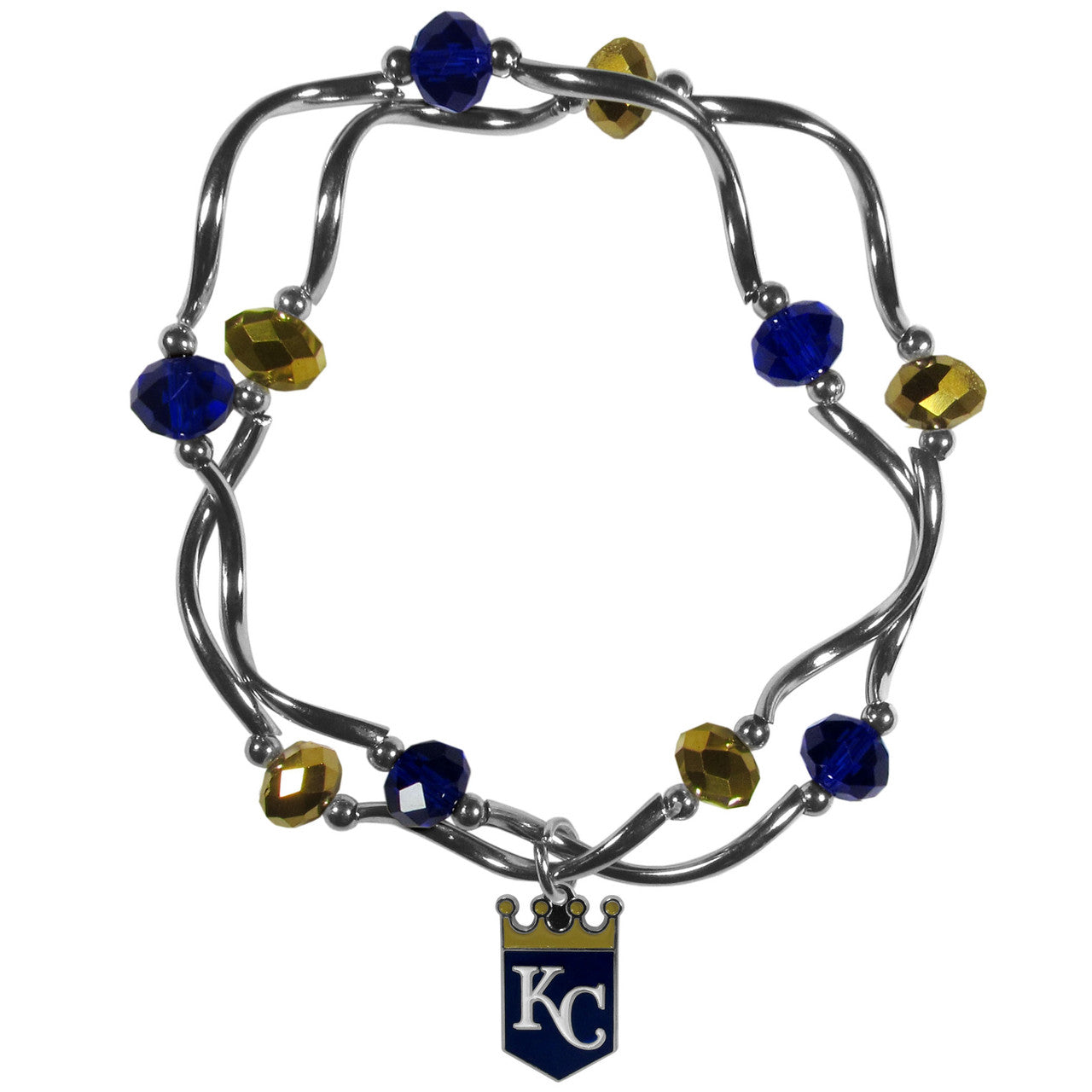 Kansas City Royals Bracelet Colored Bead CO - Sports Collectibles, Sports Memorabilia, Sports Fan Shop, Sports Gifts
