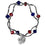 Washington Nationals Bracelet Colored Bead CO - Sports Collectibles, Sports Memorabilia, Sports Fan Shop, Sports Gifts