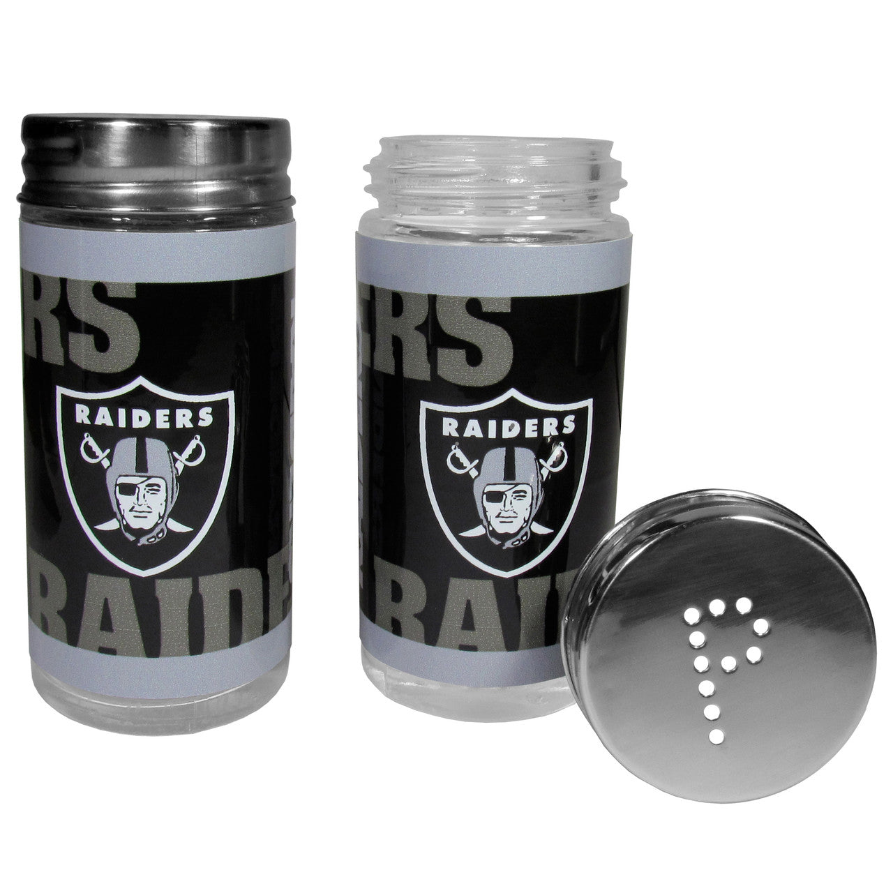 Las Vegas Raiders Salt and Pepper Shakers Tailgater - Sports Collectibles, Sports Memorabilia, Sports Fan Shop, Sports Gifts
