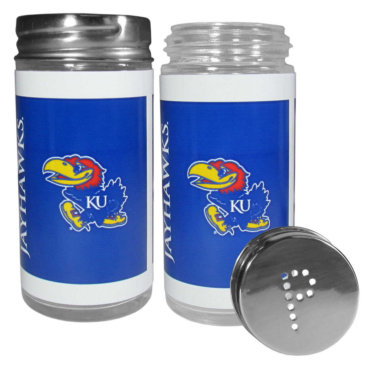 Kansas Jayhawks Salt and Pepper Shakers Tailgater - Sports Collectibles, Sports Memorabilia, Sports Fan Shop, Sports Gifts