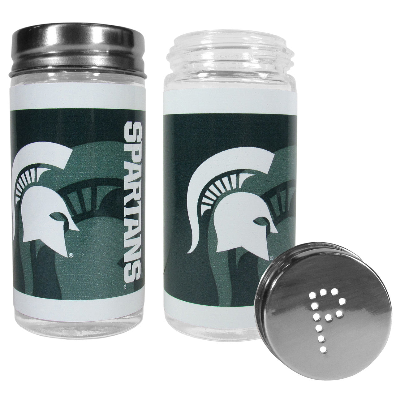 Michigan State Spartans Salt and Pepper Shakers Tailgater - Sports Collectibles, Sports Memorabilia, Sports Fan Shop, Sports Gifts