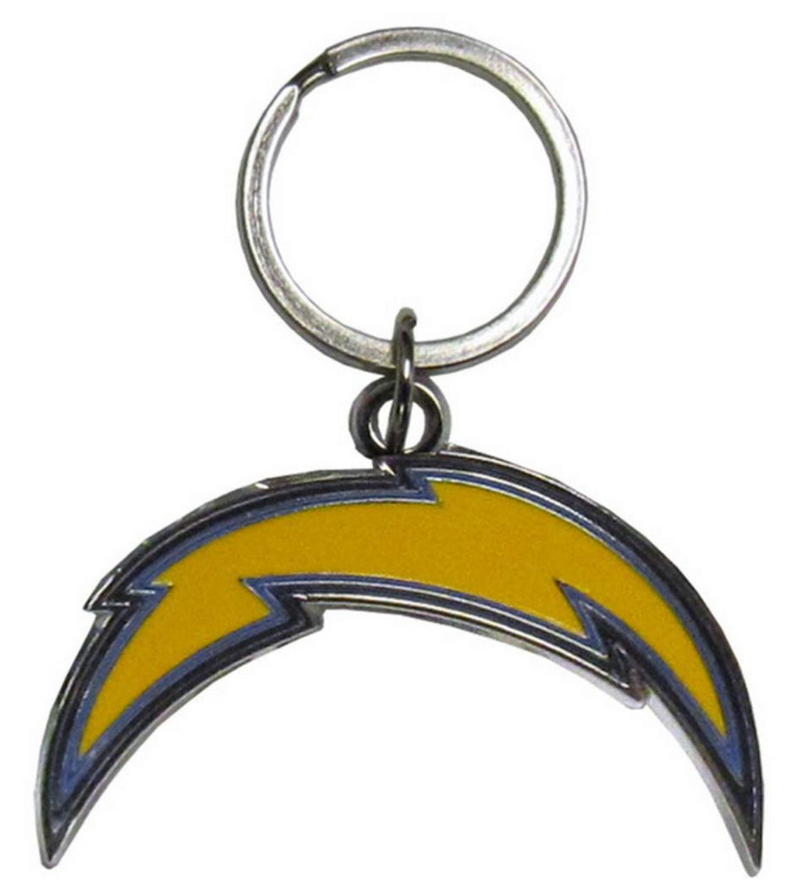 Los Angeles Chargers Keychain Logo Cut Style Chrome - Sports Collectibles, Sports Memorabilia, Sports Fan Shop, Sports Gifts