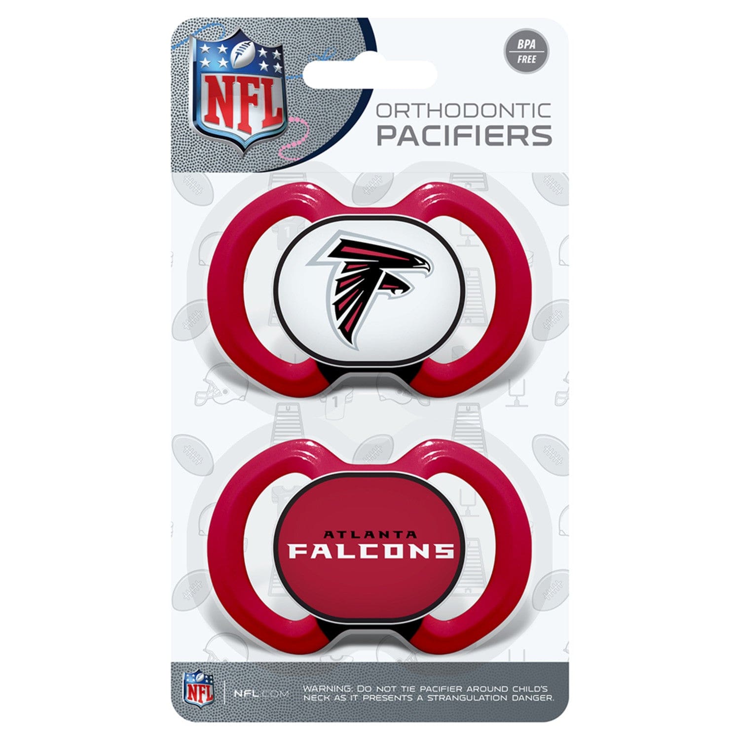 Atlanta Falcons Pacifier 2-Pack - Sports Gifts, Sports Memorabilia, Sports Collectibles, Fan Shop
