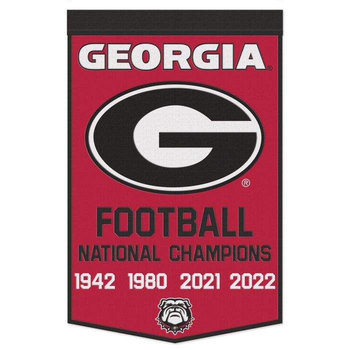 GEORGIA BULLDOGS CELEBRATION WOOL BANNER 24" X 38" - 757 Sports Collectibles