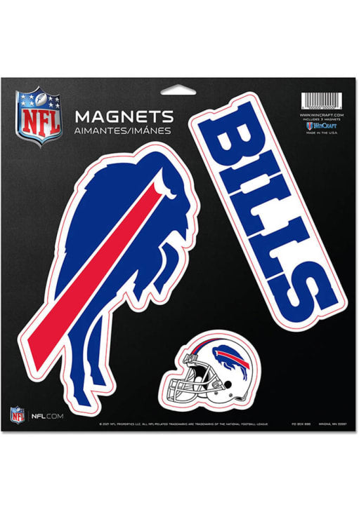 Buffalo Bills Vinyl Magnet 11" x 11" - Sports Gifts, Sports Memorabilia, Sports Collectibles, Fan Shop