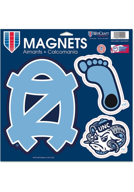 North Carolina Tar Heels Vinyl Magnet 11" x 11" - Sports Gifts, Sports Memorabilia, Sports Collectibles, Fan Shop