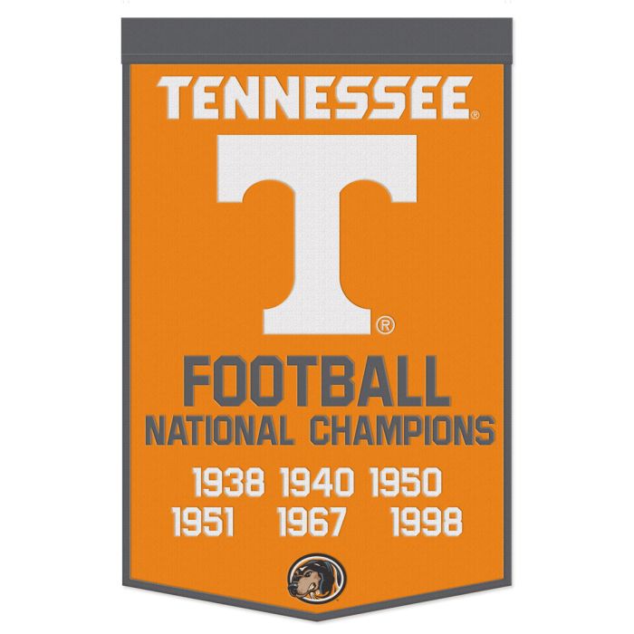 Tennessee Volunteers CELEBRATION Wool Banner 24" x 38" - Sports Collectibles, Sports Memorabilia, Sports Fan Shop, Sports Gifts