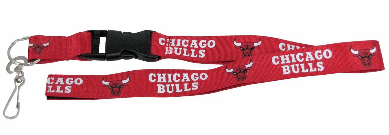 Chicago Bulls Lanyard - Breakaway with Key Ring - Special Order - Sports Collectibles, Sports Memorabilia, Sports Fan Shop, Sports Gifts