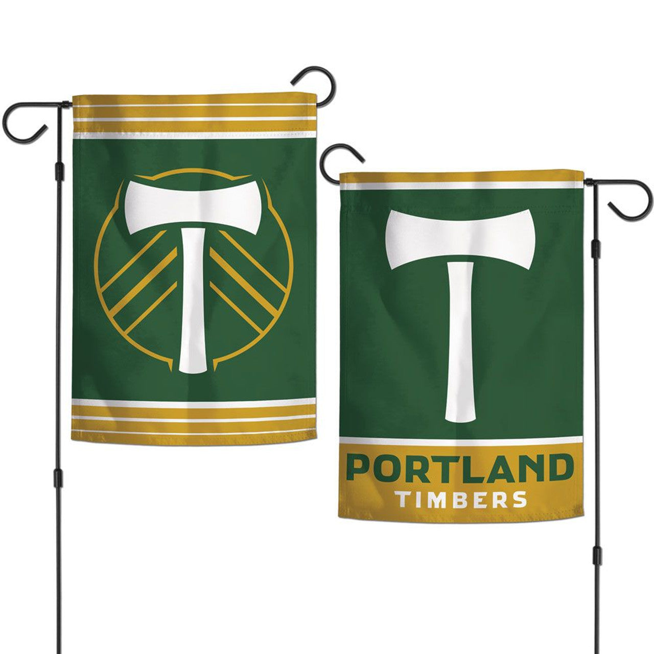 Portland Timbers Flag 12x18 Garden Style 2 Sided - Special Order - Sports Collectibles, Sports Memorabilia, Sports Fan Shop, Sports Gifts