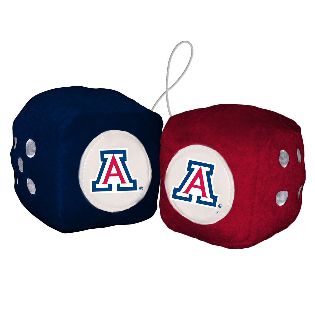 Arizona Wildcats Fuzzy Dice CO - Sports Collectibles, Sports Memorabilia, Sports Fan Shop, Sports Gifts