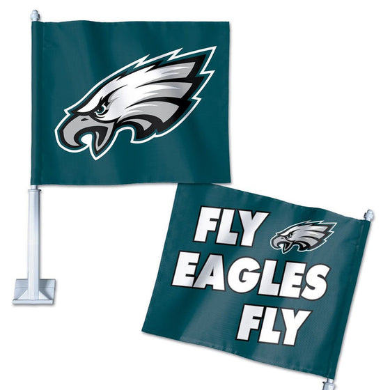11.75"x14" Philadelphia Eagles Fly Team Car Flag - 757 Sports Collectibles