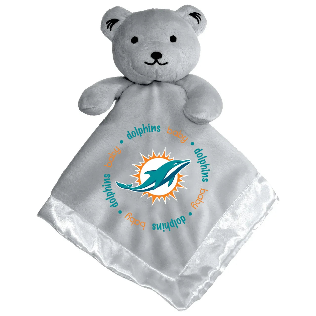 Miami Dolphins Security Bear Gray - Sports Collectibles, Sports Memorabilia, Sports Fan Shop, Sports Gifts