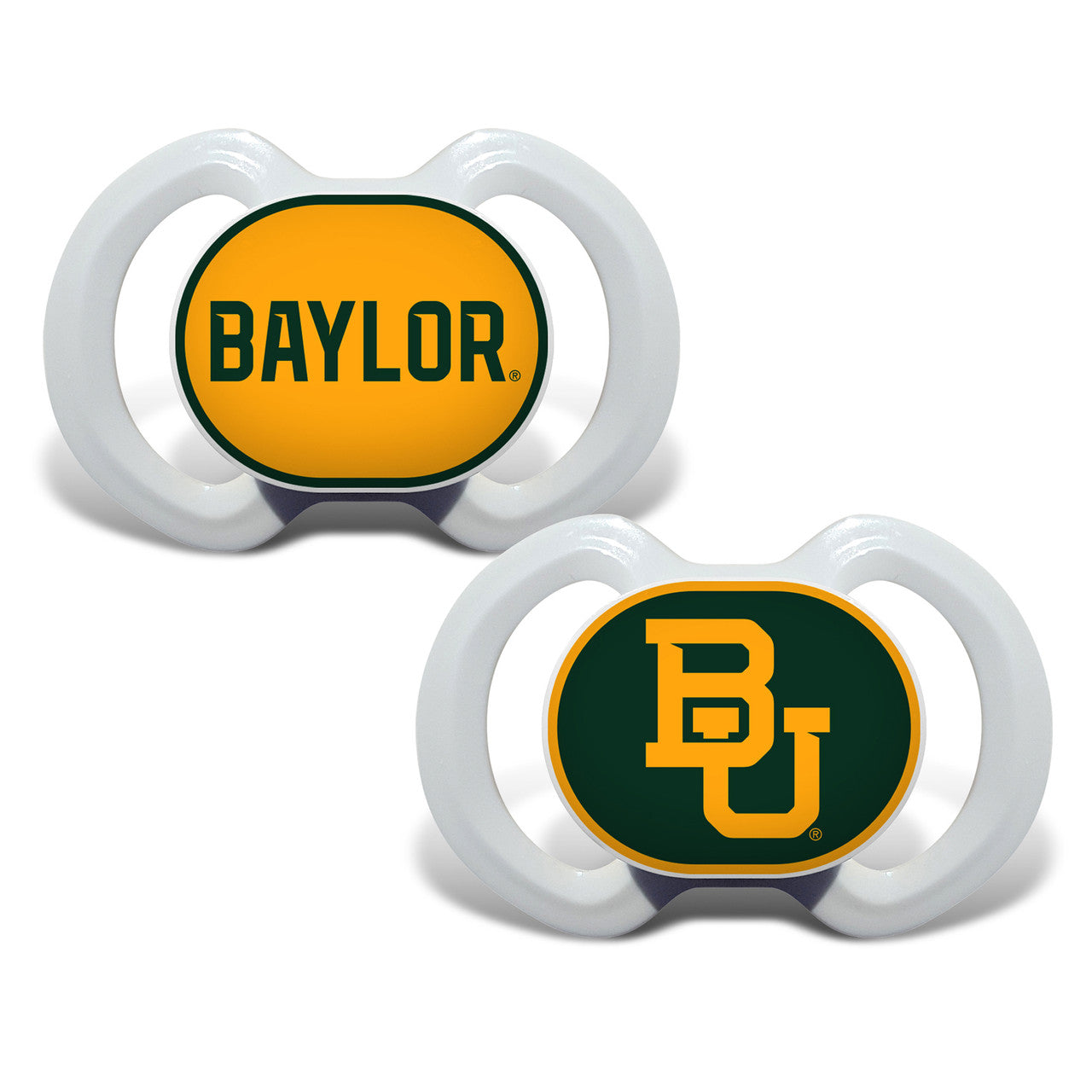 Baylor Bears Pacifier 2 Pack Special Order - Sports Collectibles, Sports Memorabilia, Sports Fan Shop, Sports Gifts