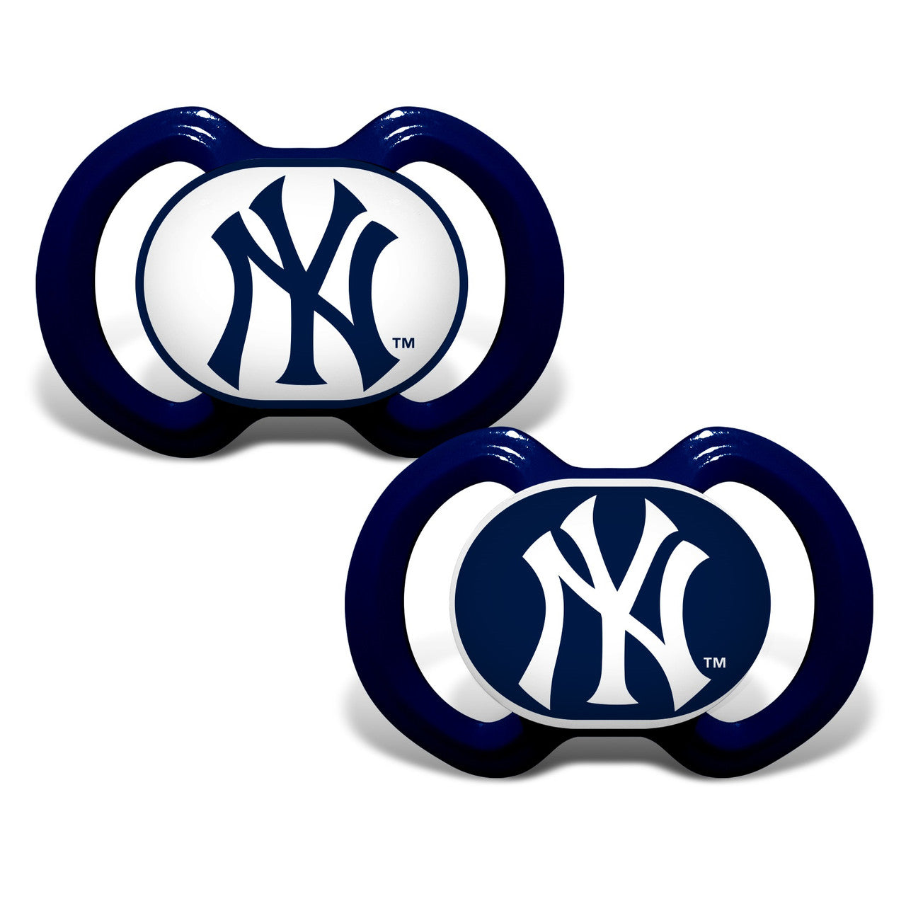New York Yankees Pacifier 2 Pack Alternate - Sports Collectibles, Sports Memorabilia, Sports Fan Shop, Sports Gifts