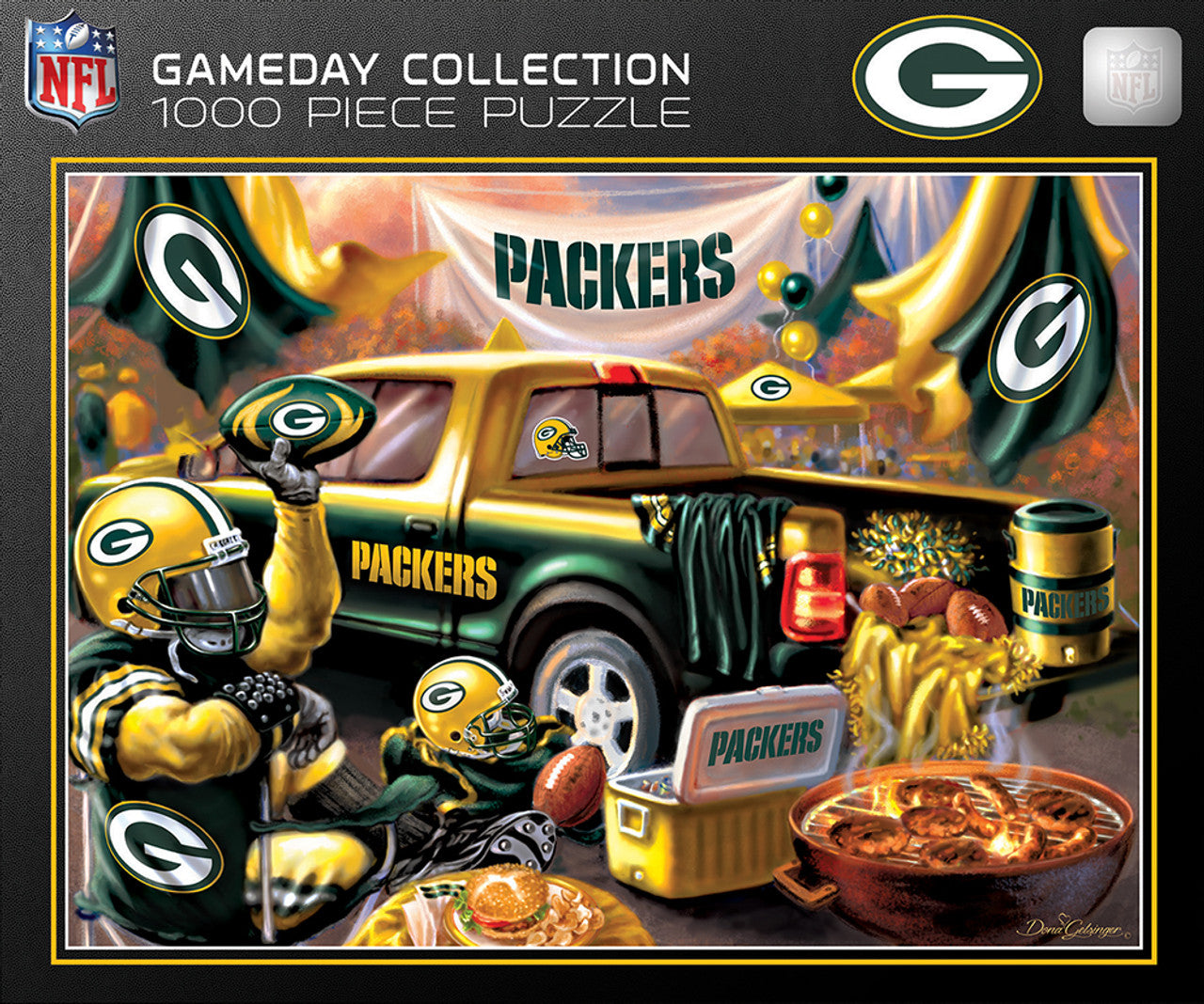 Green Bay Packers Puzzle 1000 Piece Gameday Design - Sports Collectibles, Sports Memorabilia, Sports Fan Shop, Sports Gifts