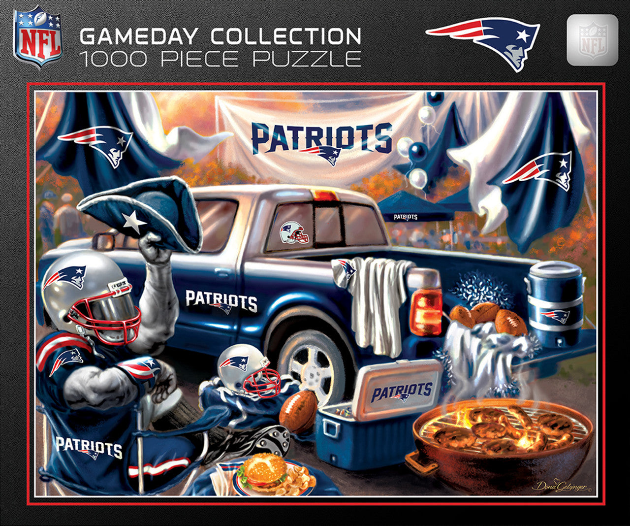New England Patriots Puzzle 1000 Piece Gameday Design - Sports Collectibles, Sports Memorabilia, Sports Fan Shop, Sports Gifts