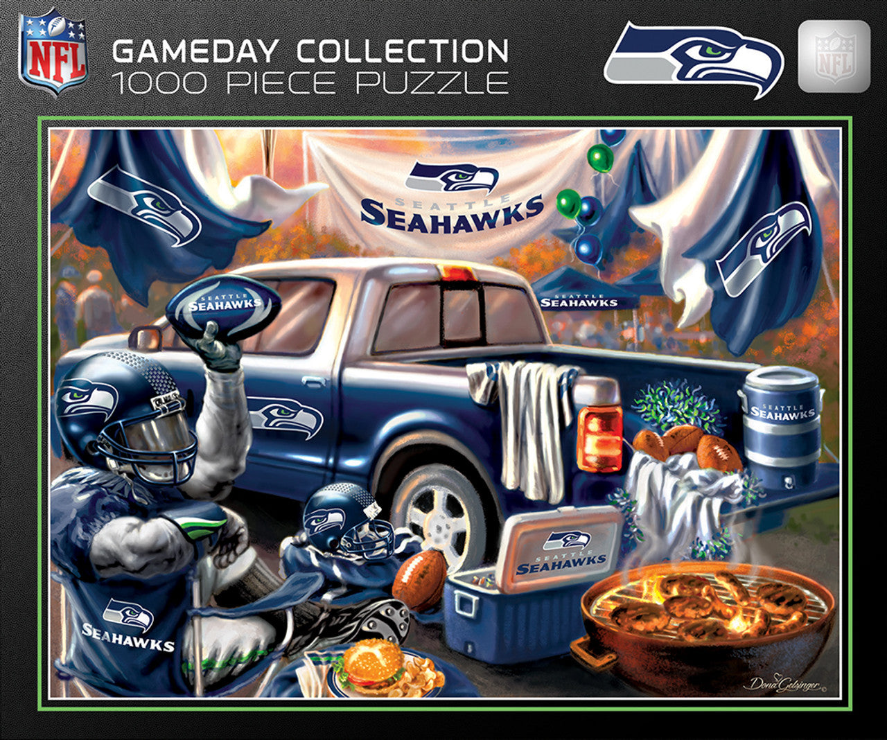 Seattle Seahawks Puzzle 1000 Piece Gameday Design - Sports Collectibles, Sports Memorabilia, Sports Fan Shop, Sports Gifts