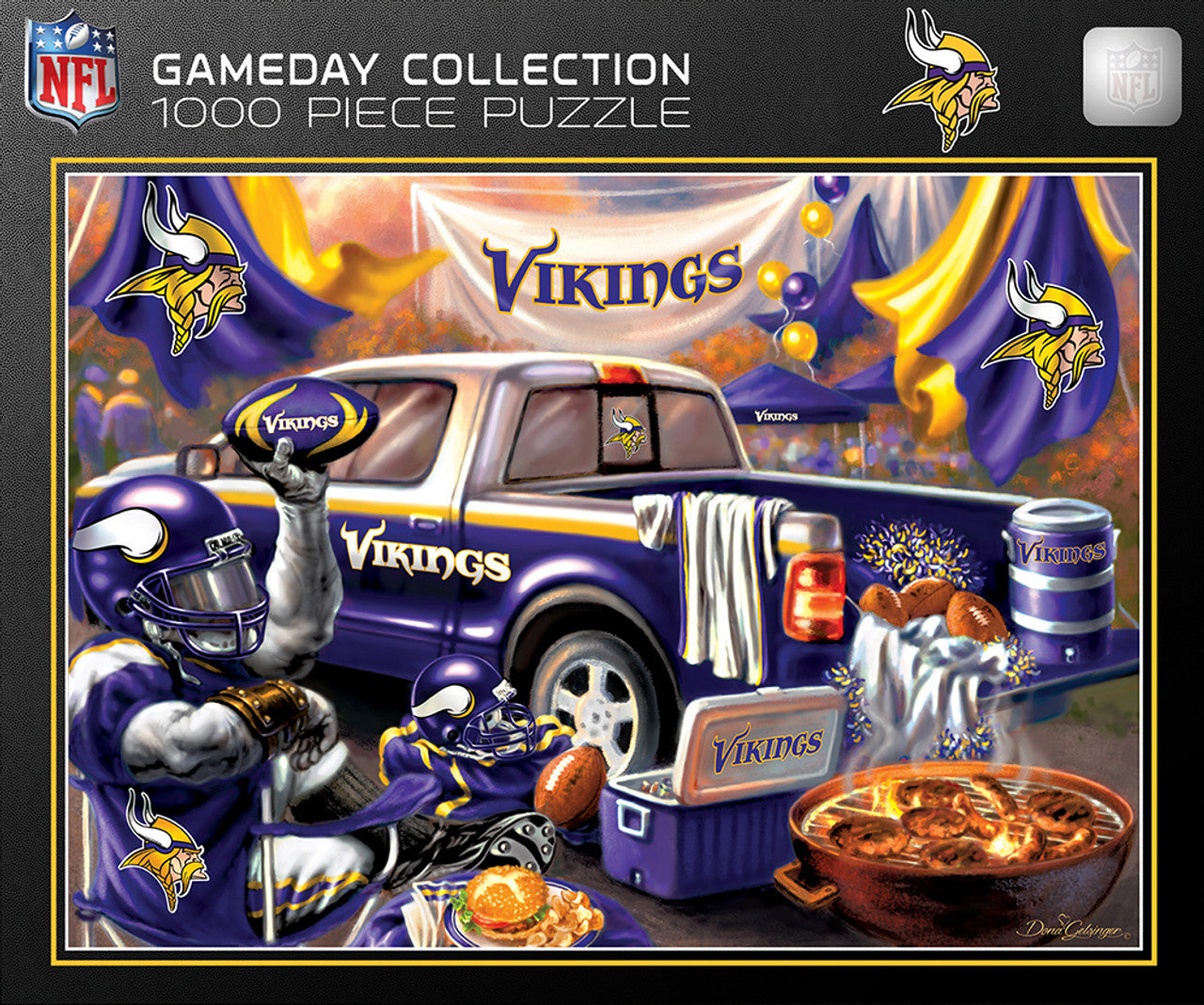 Minnesota Vikings Puzzle 1000 Piece Gameday Design - Sports Collectibles, Sports Memorabilia, Sports Fan Shop, Sports Gifts