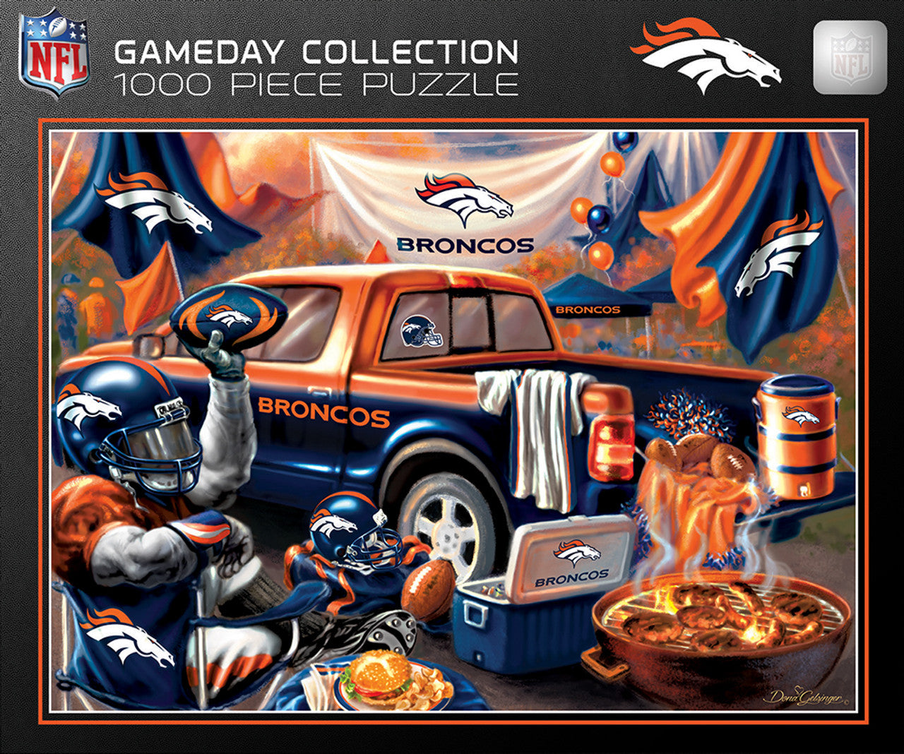 Denver Broncos Puzzle 1000 Piece Gameday Design - Sports Collectibles, Sports Memorabilia, Sports Fan Shop, Sports Gifts