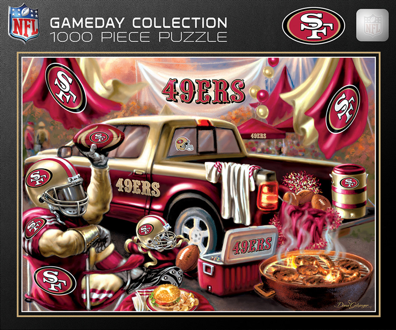 San Francisco 49ers Puzzle 1000 Piece Gameday Design - Sports Collectibles, Sports Memorabilia, Sports Fan Shop, Sports Gifts