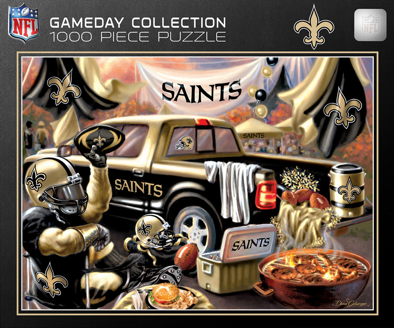 New Orleans Saints Puzzle 1000 Piece Gameday Design - Sports Collectibles, Sports Memorabilia, Sports Fan Shop, Sports Gifts