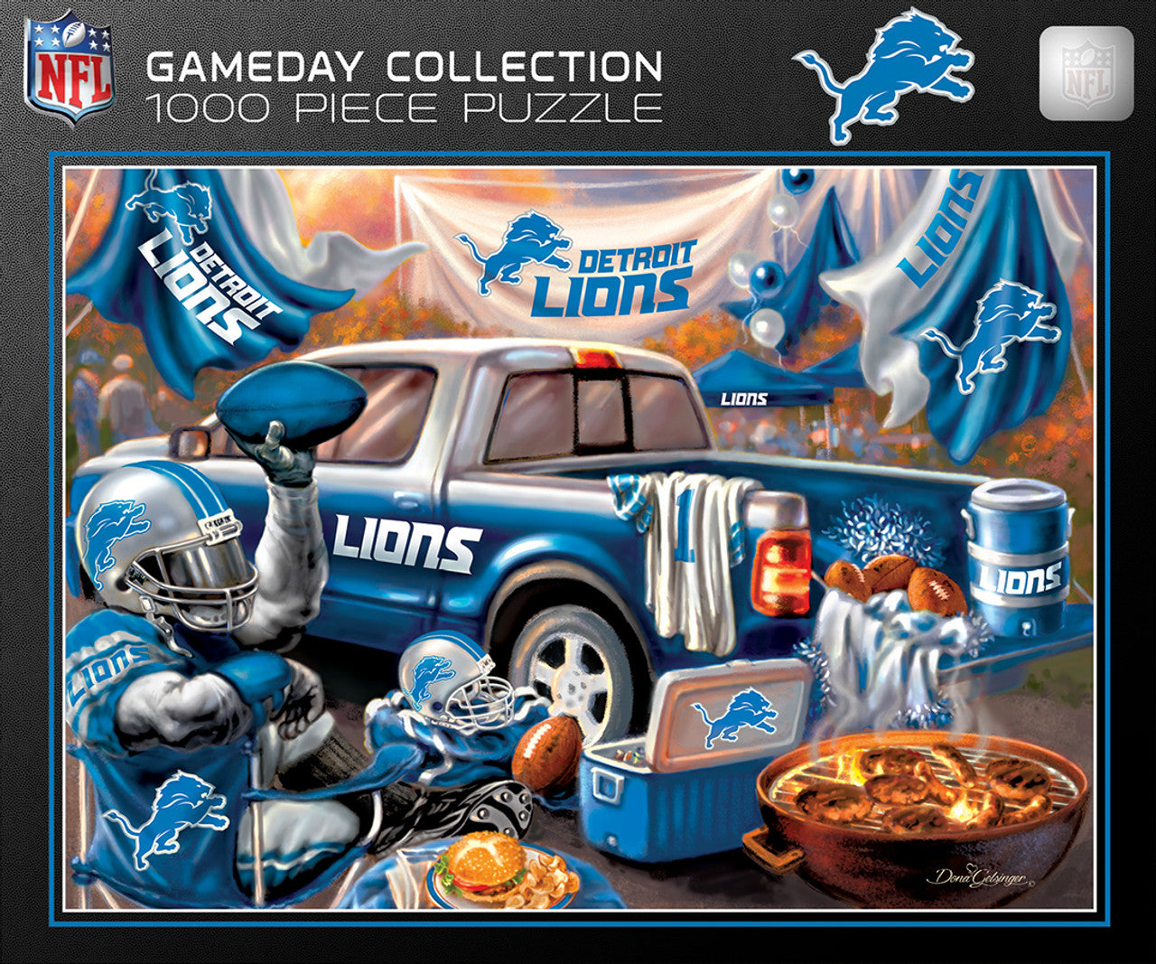 Detroit Lions Puzzle 1000 Piece Gameday Design - Sports Collectibles, Sports Memorabilia, Sports Fan Shop, Sports Gifts