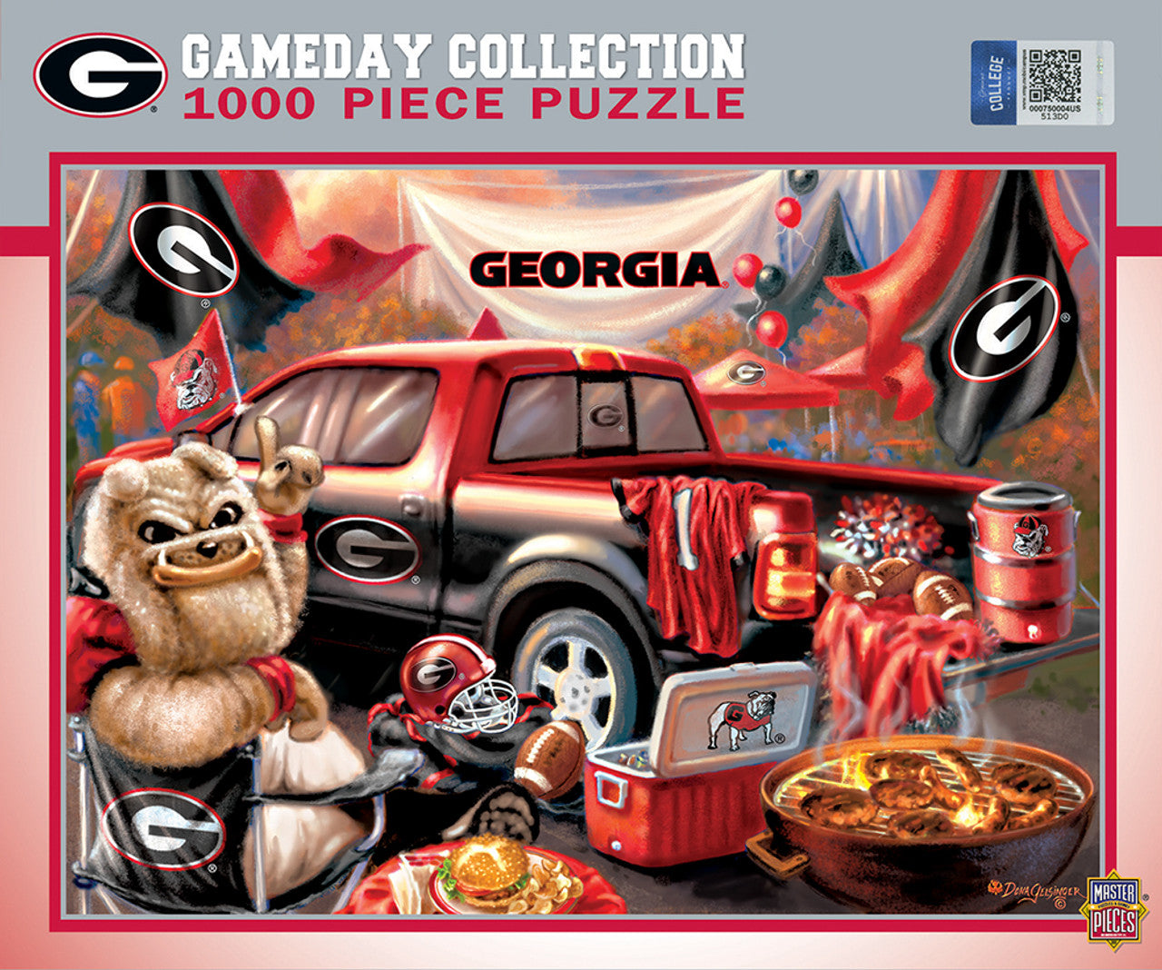 Georgia Bulldogs Puzzle 1000 Piece Gameday Design - Sports Collectibles, Sports Memorabilia, Sports Fan Shop, Sports Gifts
