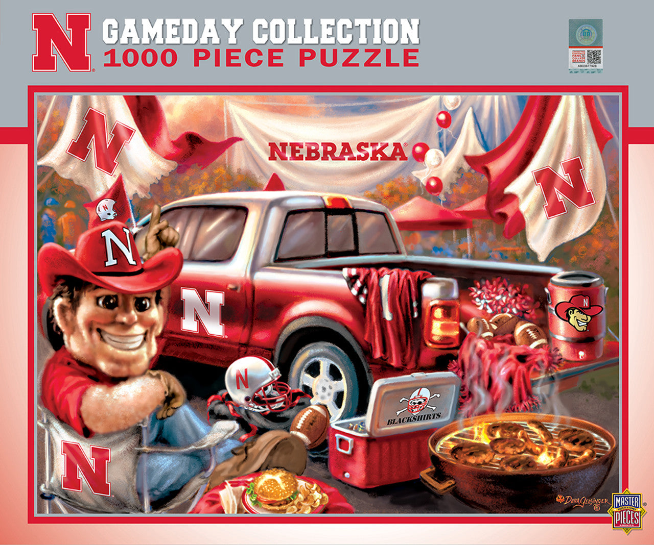 Nebraska Cornhuskers Puzzle 1000 Piece Gameday Design - Sports Collectibles, Sports Memorabilia, Sports Fan Shop, Sports Gifts