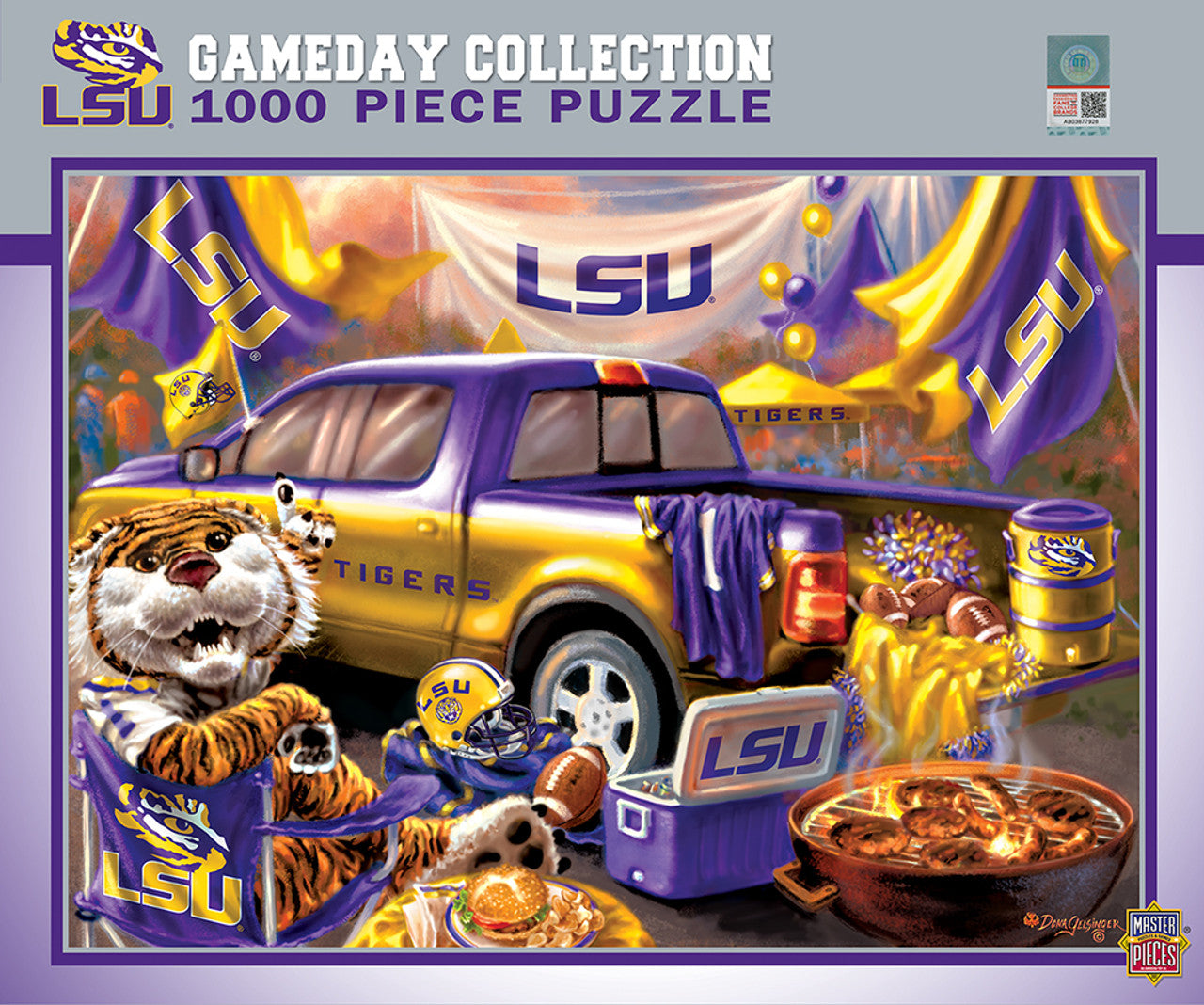 LSU Tigers Puzzle 1000 Piece Gameday Design - Sports Collectibles, Sports Memorabilia, Sports Fan Shop, Sports Gifts