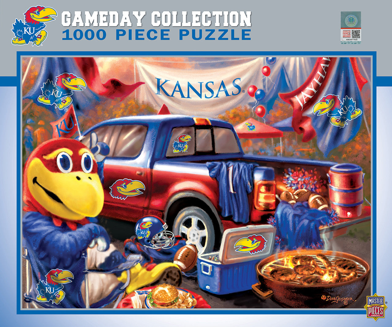 Kansas Jayhawks Puzzle 1000 Piece Gameday Design - Sports Collectibles, Sports Memorabilia, Sports Fan Shop, Sports Gifts