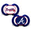 Atlanta Braves Pacifier 2 Pack - Sports Collectibles, Sports Memorabilia, Sports Fan Shop, Sports Gifts