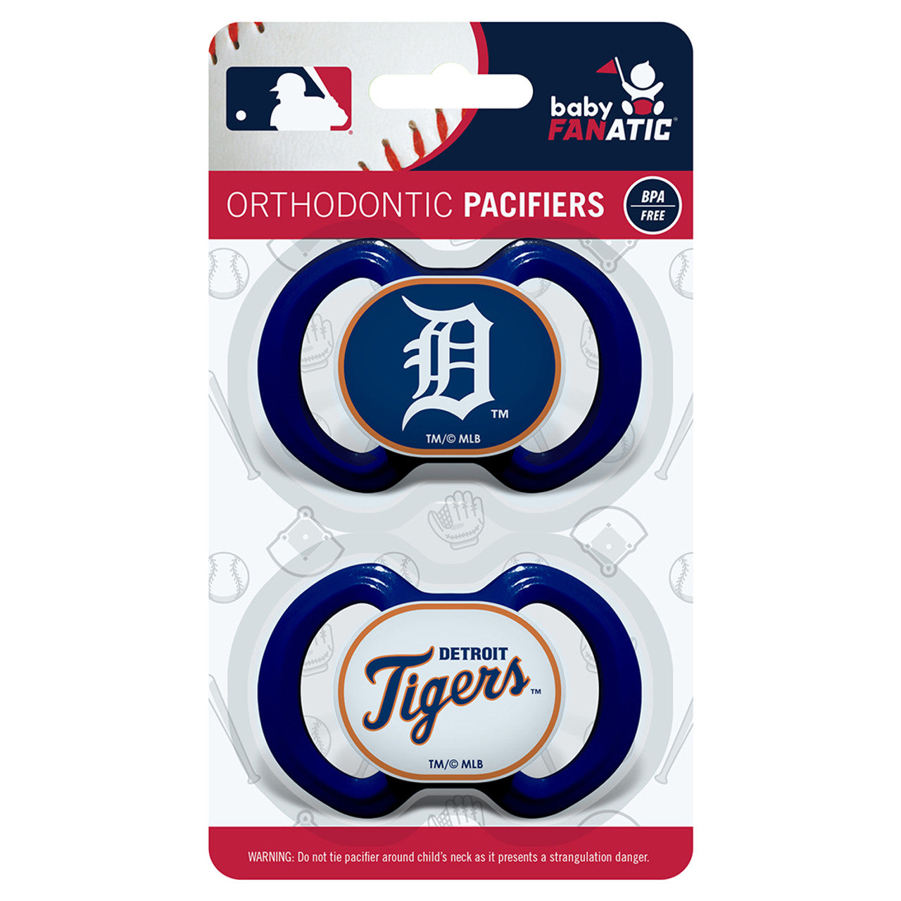 Detroit Tigers Pacifier 2 Pack - Sports Collectibles, Sports Memorabilia, Sports Fan Shop, Sports Gifts