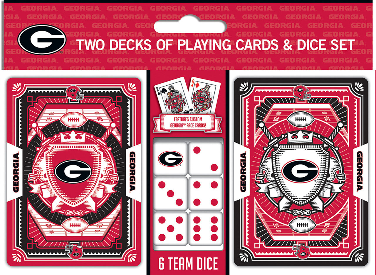 Georgia Bulldogs Playing Cards and Dice Set - Sports Collectibles, Sports Memorabilia, Sports Fan Shop, Sports Gifts