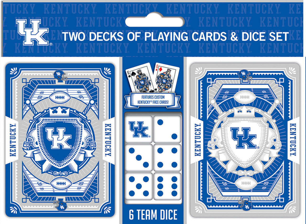 Kentucky Wildcats Playing Cards and Dice Set - Sports Collectibles, Sports Memorabilia, Sports Fan Shop, Sports Gifts