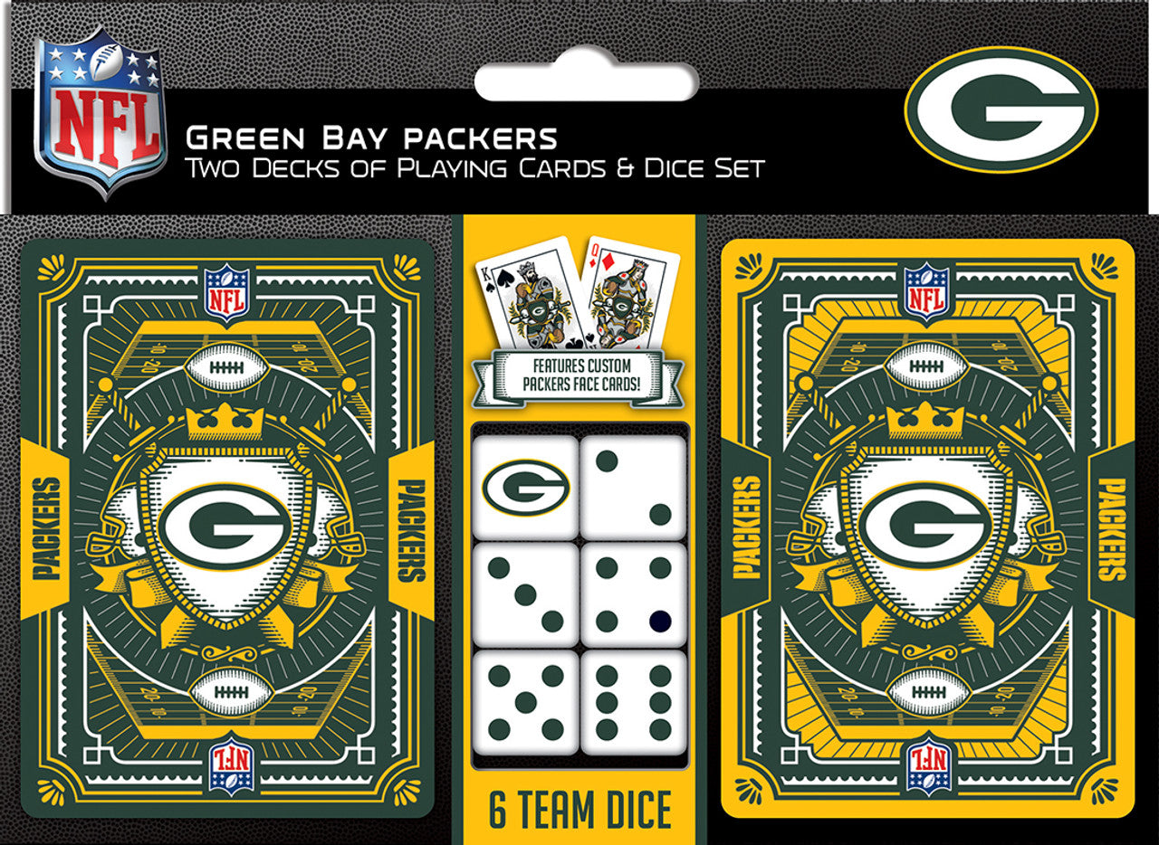 Green Bay Packers Playing Cards and Dice Set - Sports Collectibles, Sports Memorabilia, Sports Fan Shop, Sports Gifts