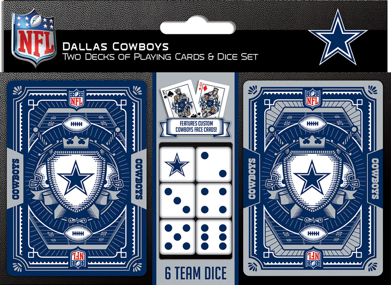 Dallas Cowboys Playing Cards and Dice Set - Sports Collectibles, Sports Memorabilia, Sports Fan Shop, Sports Gifts