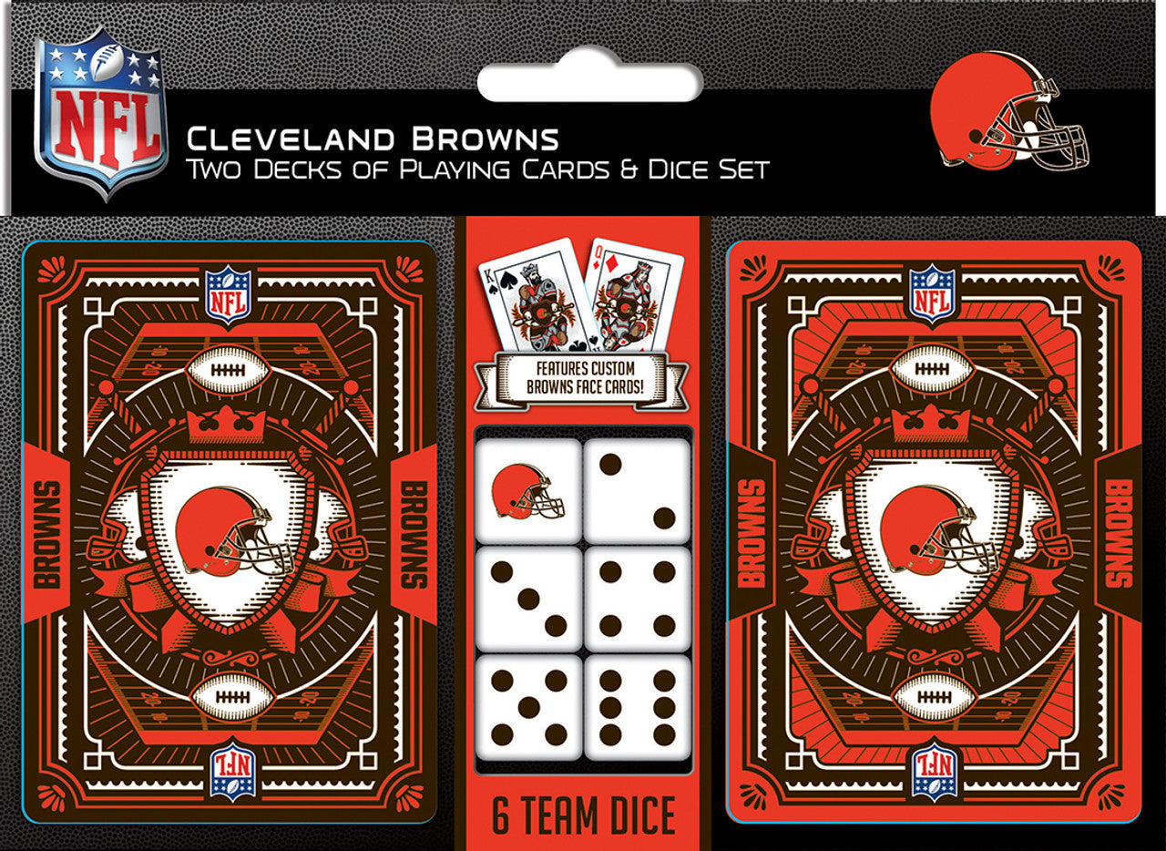 Cleveland Browns Playing Cards and Dice Set - Sports Collectibles, Sports Memorabilia, Sports Fan Shop, Sports Gifts