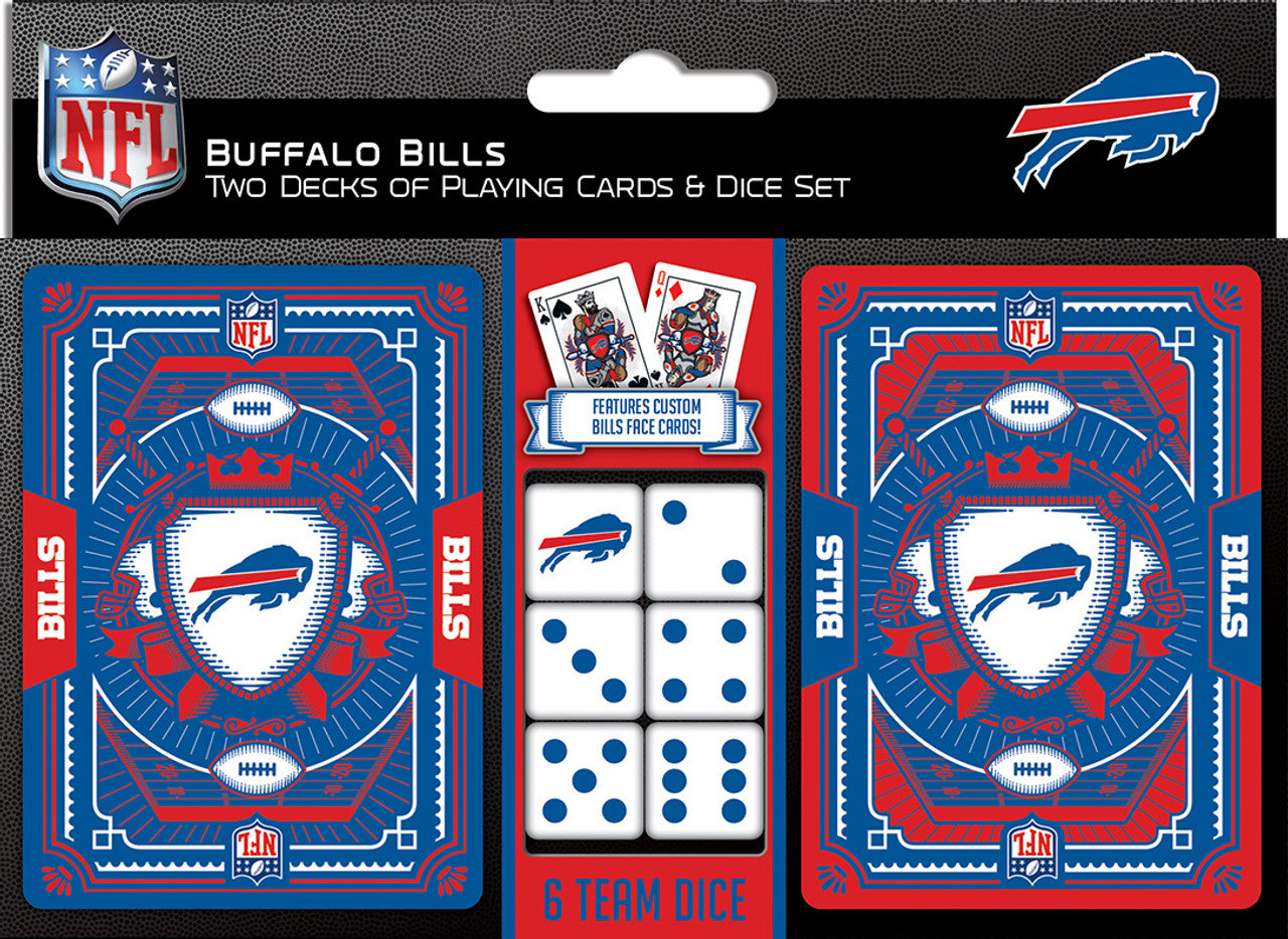 Buffalo Bills Playing Cards and Dice Set - Sports Collectibles, Sports Memorabilia, Sports Fan Shop, Sports Gifts