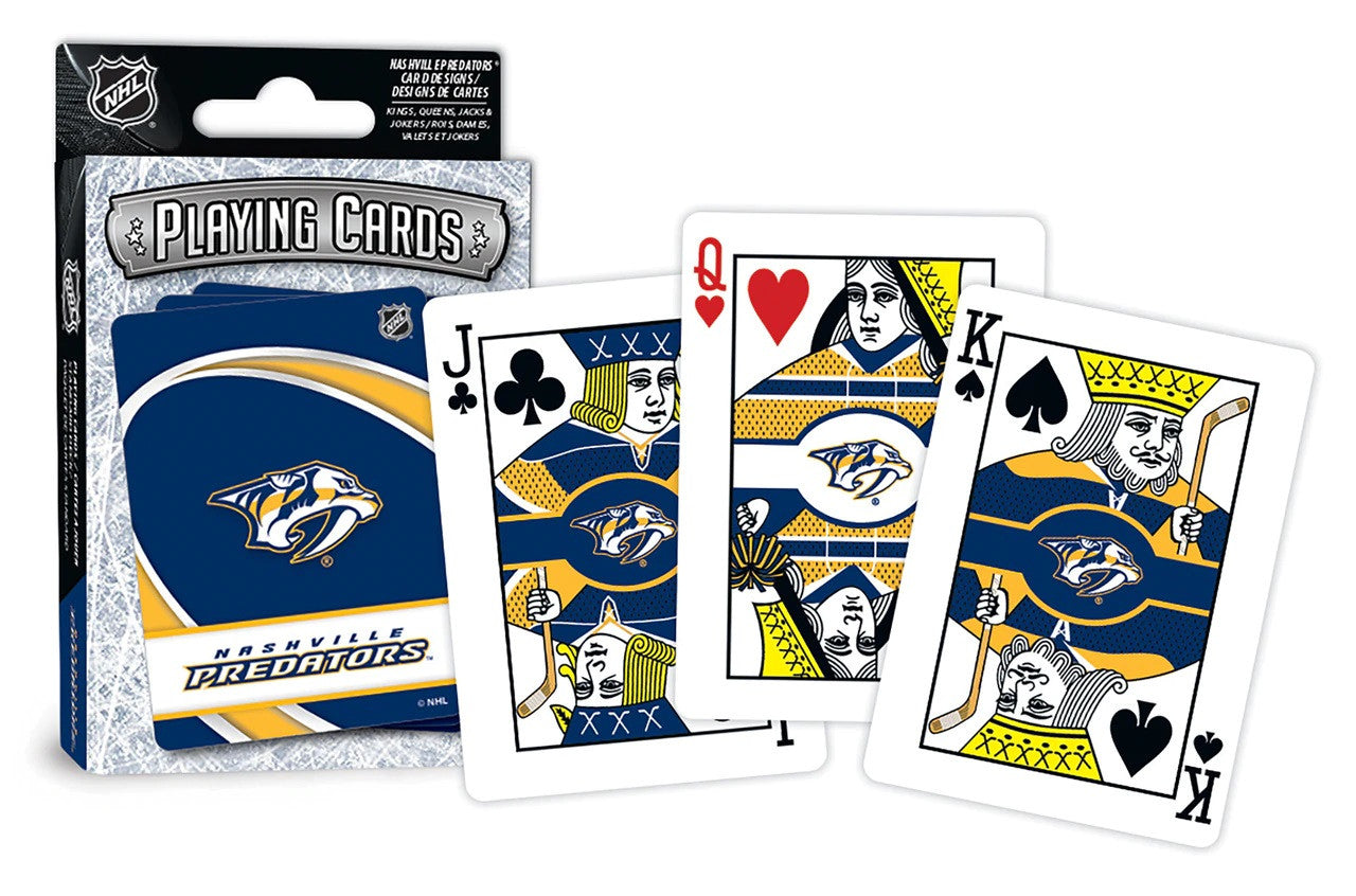 Nashville Predators Playing Cards Logo - Sports Collectibles, Sports Memorabilia, Sports Fan Shop, Sports Gifts