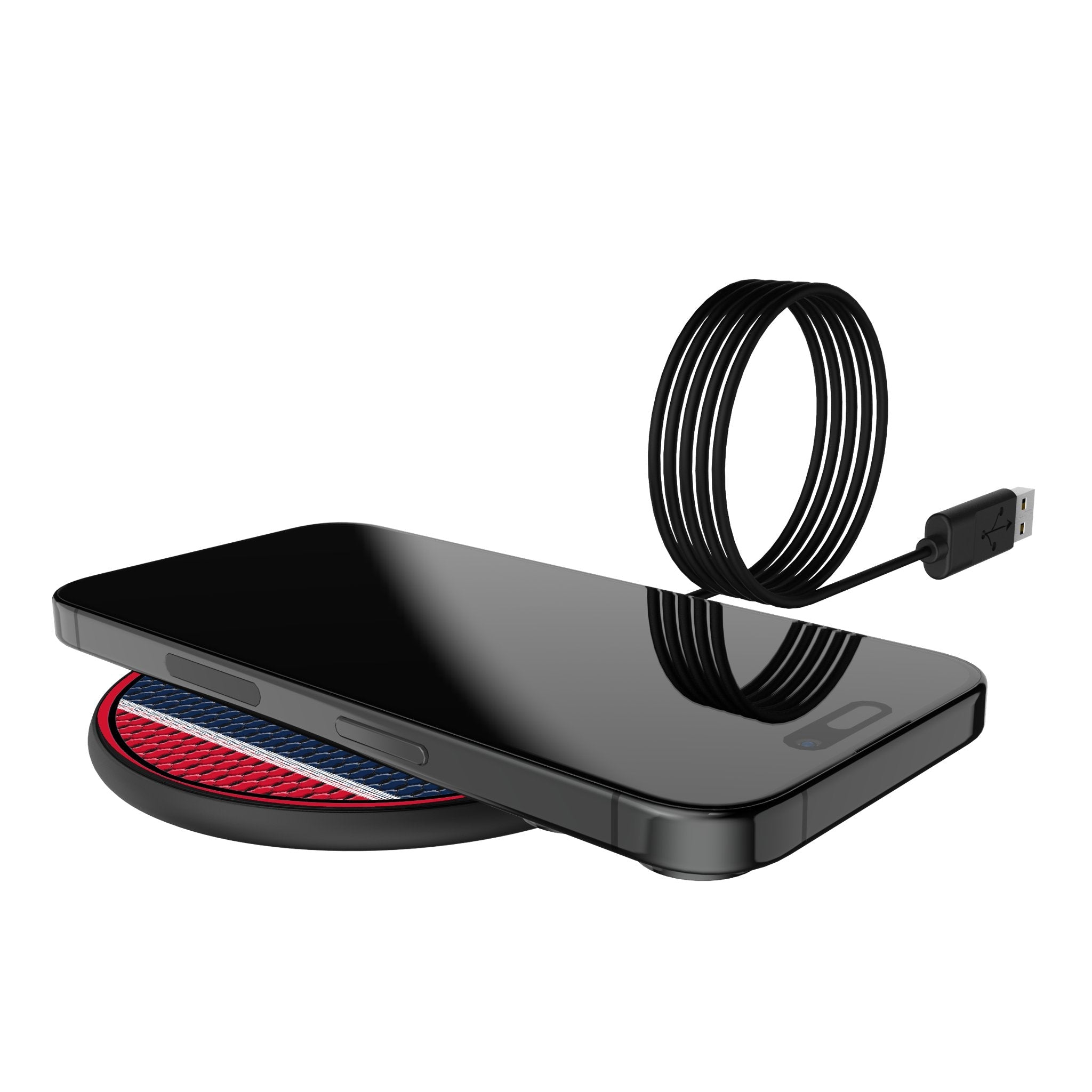 University of Mississippi Rebels Mesh 15-Watt Wireless Charger - Sports Gifts, Sports Memorabilia, Sports Collectibles, Fan Shop