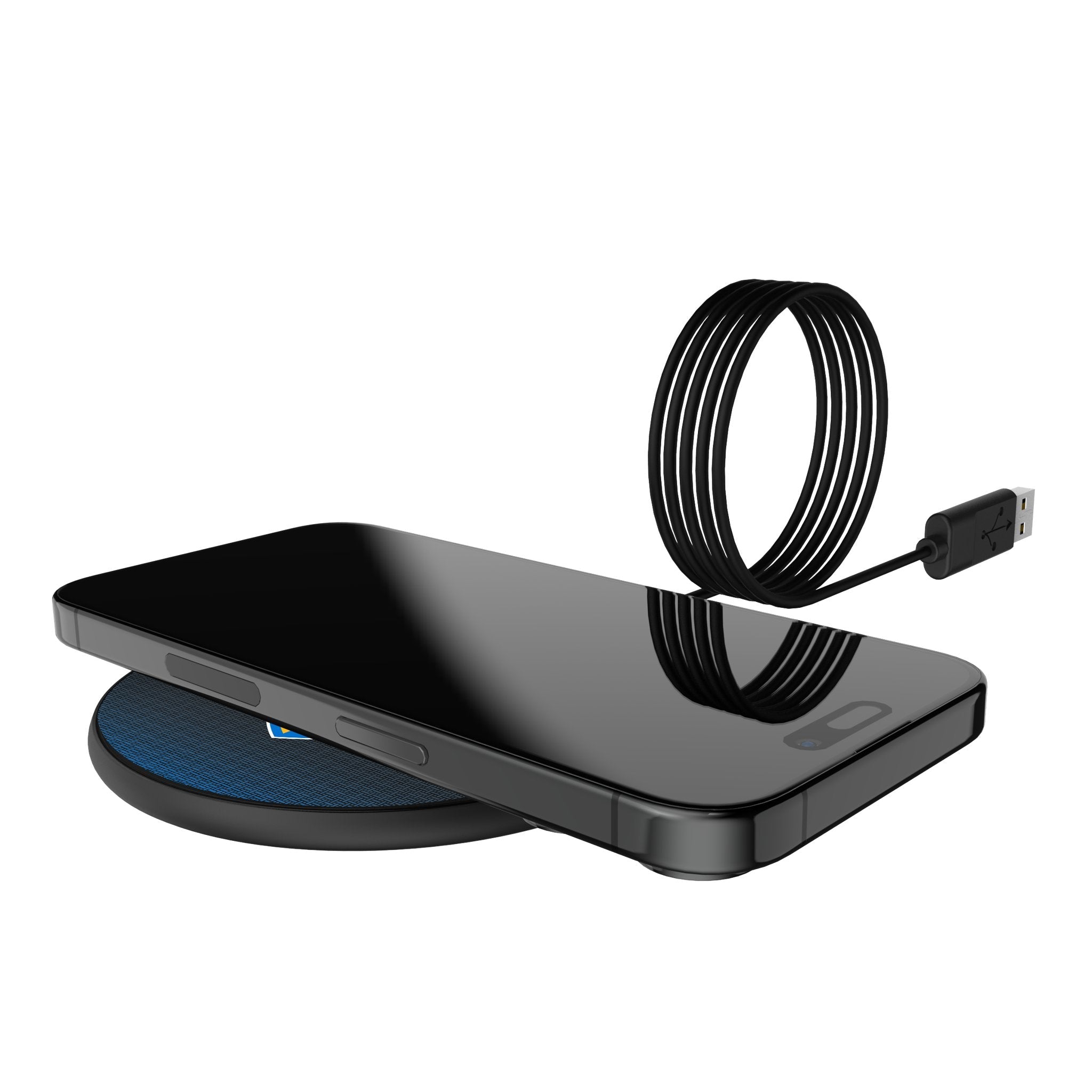 Los Angeles Chargers Historic Collection Linen 15-Watt Wireless Charger - Sports Gifts, Sports Memorabilia, Sports Collectibles, Fan Shop