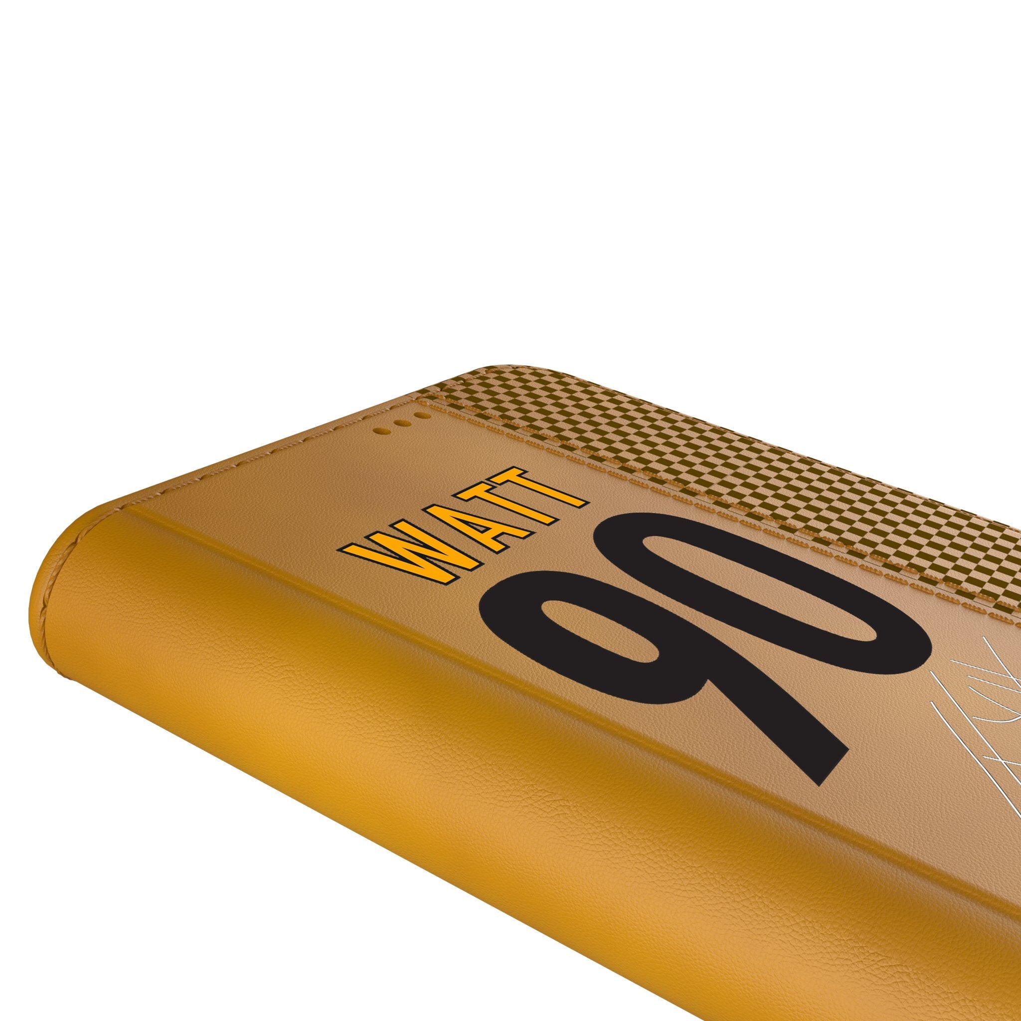 T.J. Watt Pittsburgh Steelers 90 Game Tactic Folio Phone Case for Apple iPhone - Sports Gifts, Sports Memorabilia, Sports Collectibles, Fan Shop