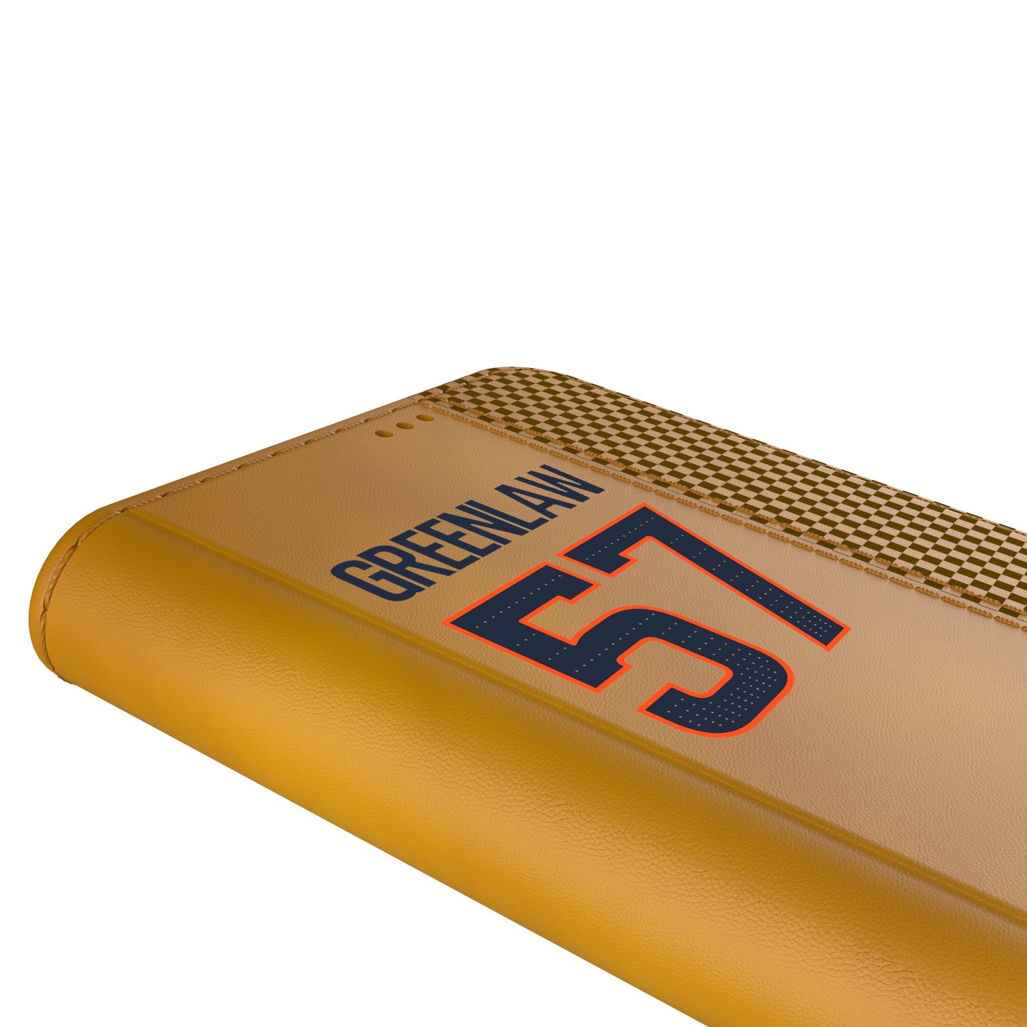Dre Greenlaw Denver Broncos 57 Game Tactic Folio Phone Case for Apple iPhone - Sports Gifts, Sports Memorabilia, Sports Collectibles, Fan Shop