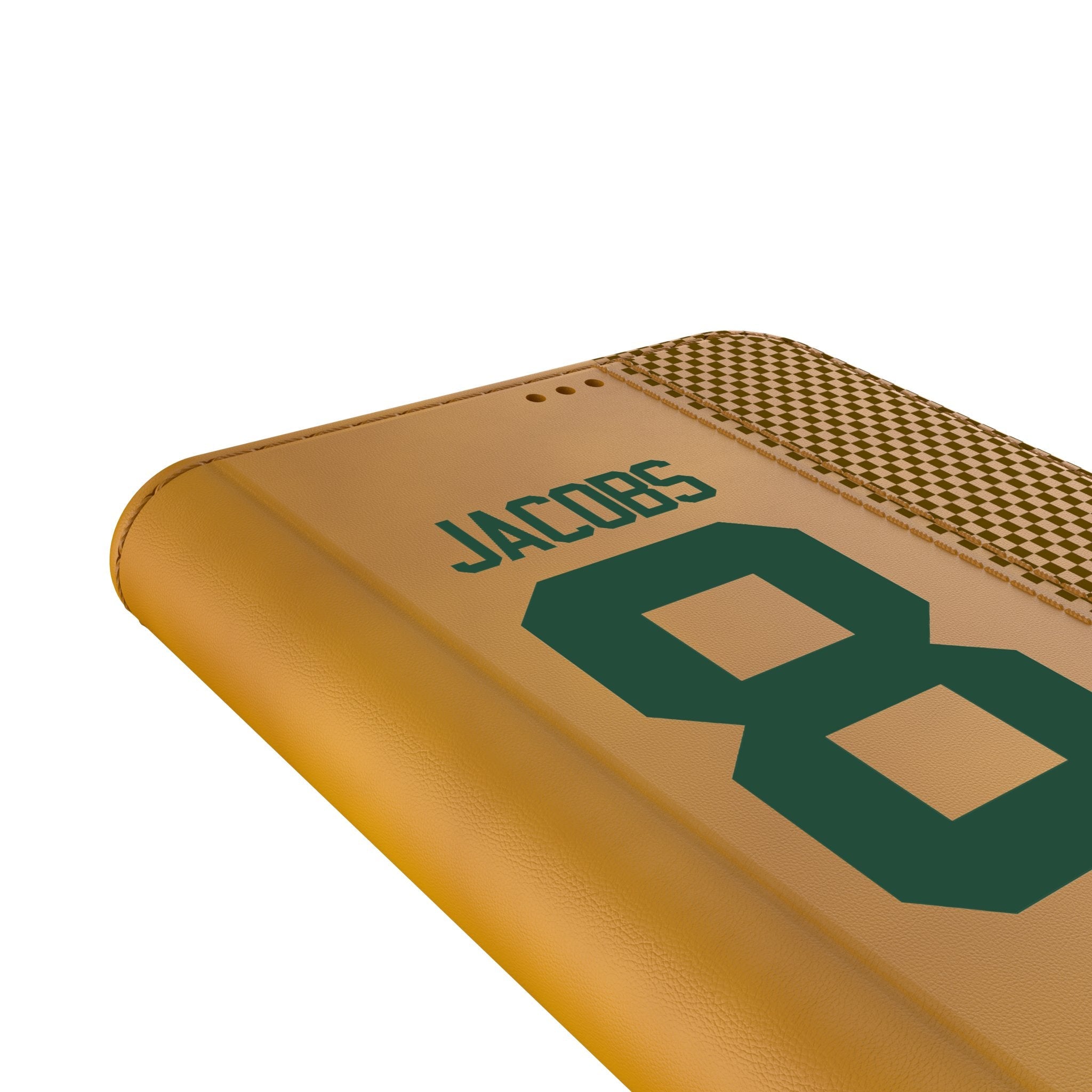 Josh Jacobs Green Bay Packers 8 Game Tactic Folio Phone Case for Samsung Galaxy - Sports Gifts, Sports Memorabilia, Sports Collectibles, Fan Shop