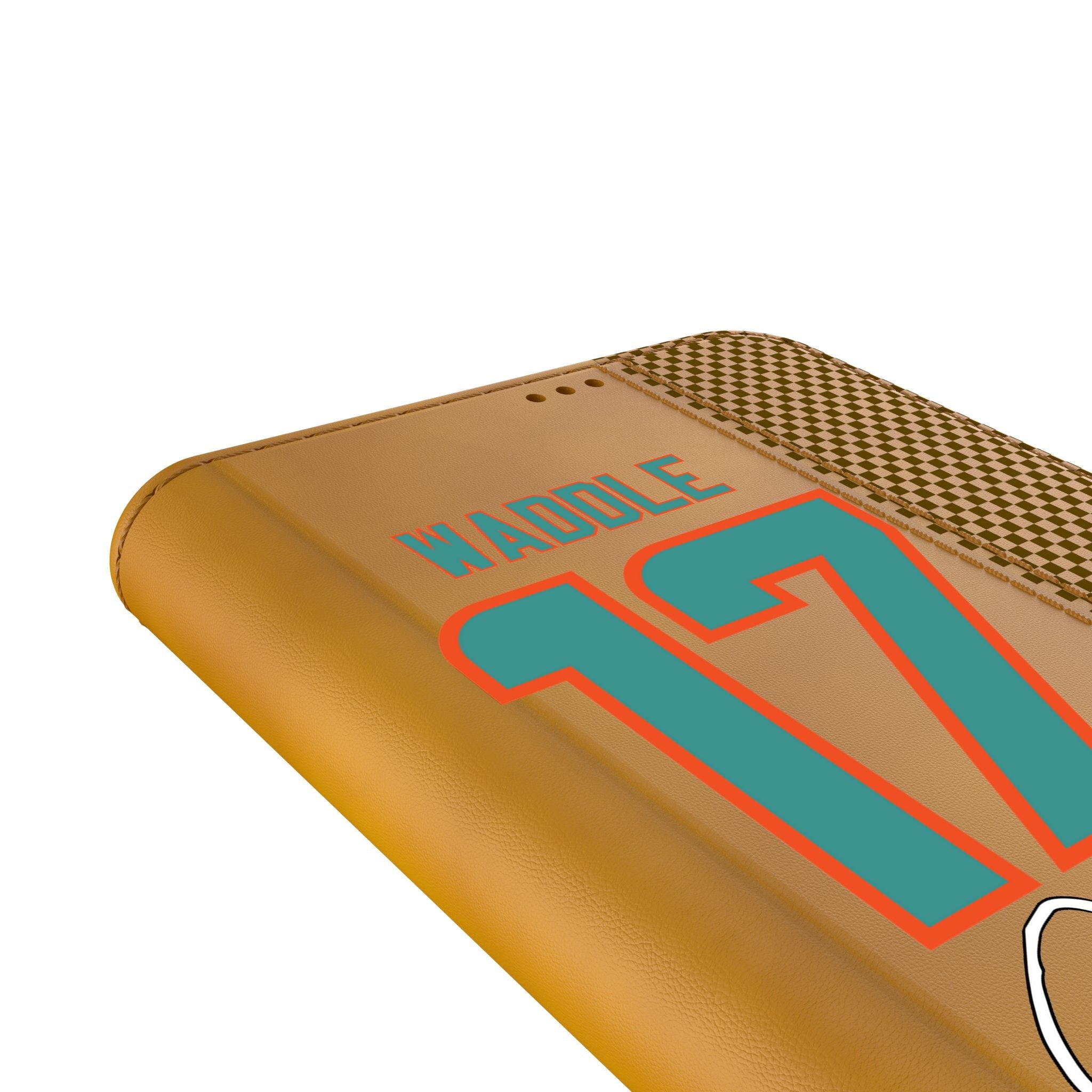 Jaylen Waddle Miami Dolphins 17 Game Tactic Folio Phone Case for Samsung Galaxy - Sports Gifts, Sports Memorabilia, Sports Collectibles, Fan Shop