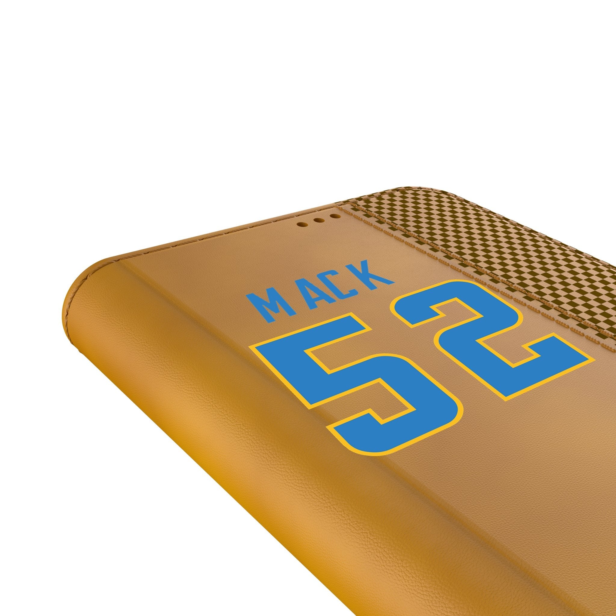 Khalil Mack Los Angeles Chargers 52 Game Tactic Folio Phone Case for Samsung Galaxy - Sports Gifts, Sports Memorabilia, Sports Collectibles, Fan Shop