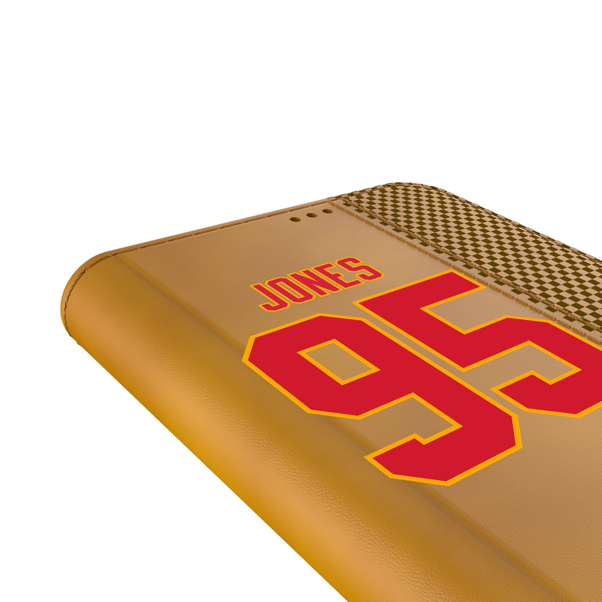 Chris Jones Kansas City Chiefs 95 Game Tactic Folio Phone Case for Samsung Galaxy - Sports Gifts, Sports Memorabilia, Sports Collectibles, Fan Shop