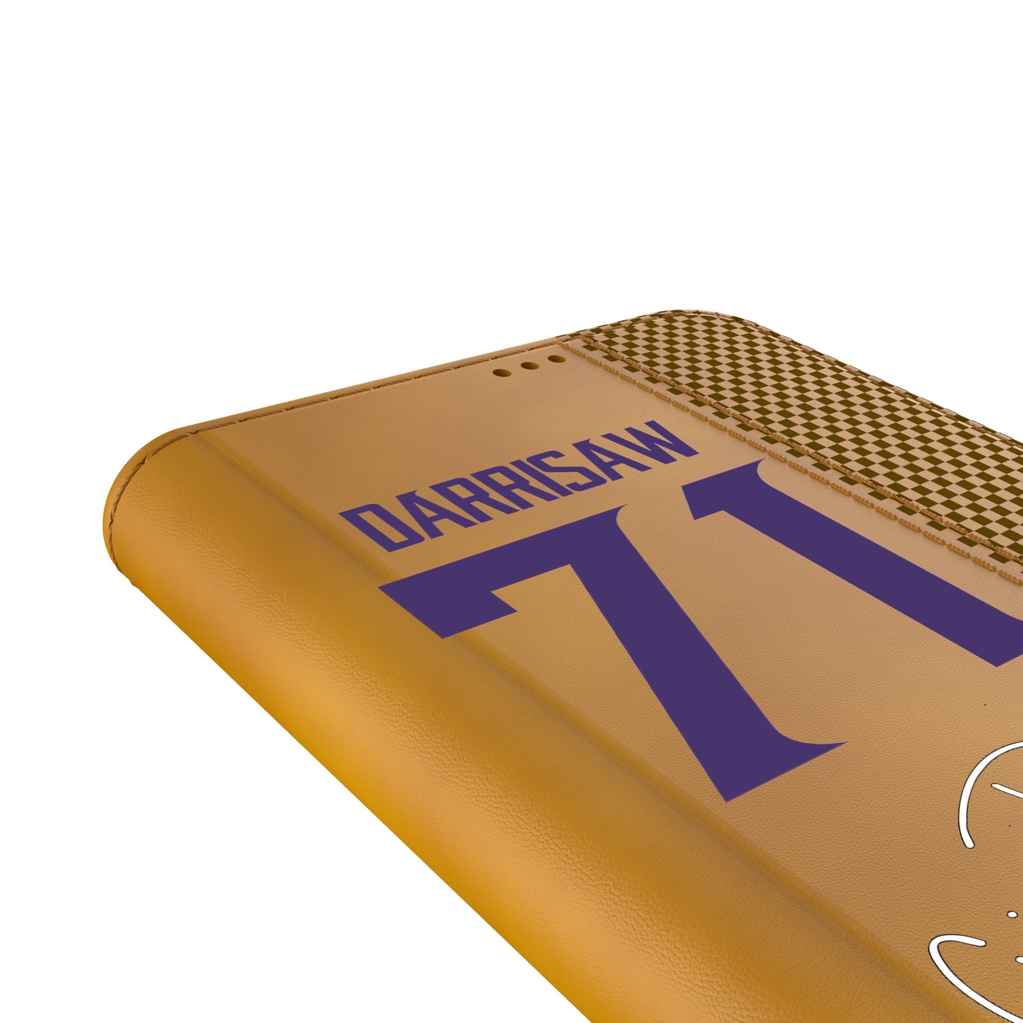 Christian Darrisaw Minnesota Vikings 71 Game Tactic Folio Phone Case for Samsung Galaxy - Sports Gifts, Sports Memorabilia, Sports Collectibles, Fan Shop