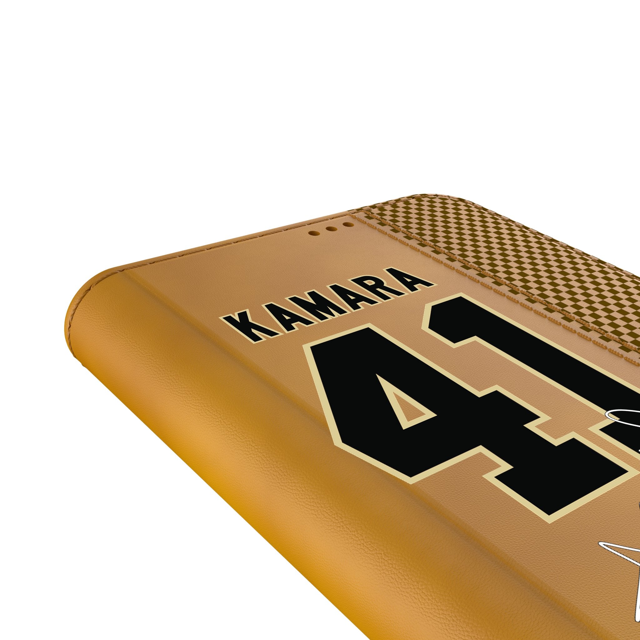Alvin Kamara New Orleans Saints 41 Game Tactic Folio Phone Case for Samsung Galaxy - Sports Gifts, Sports Memorabilia, Sports Collectibles, Fan Shop